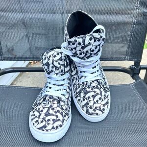 Disney Nightmare Before Christmas High Tops Sneakers Size 9 Good Condition